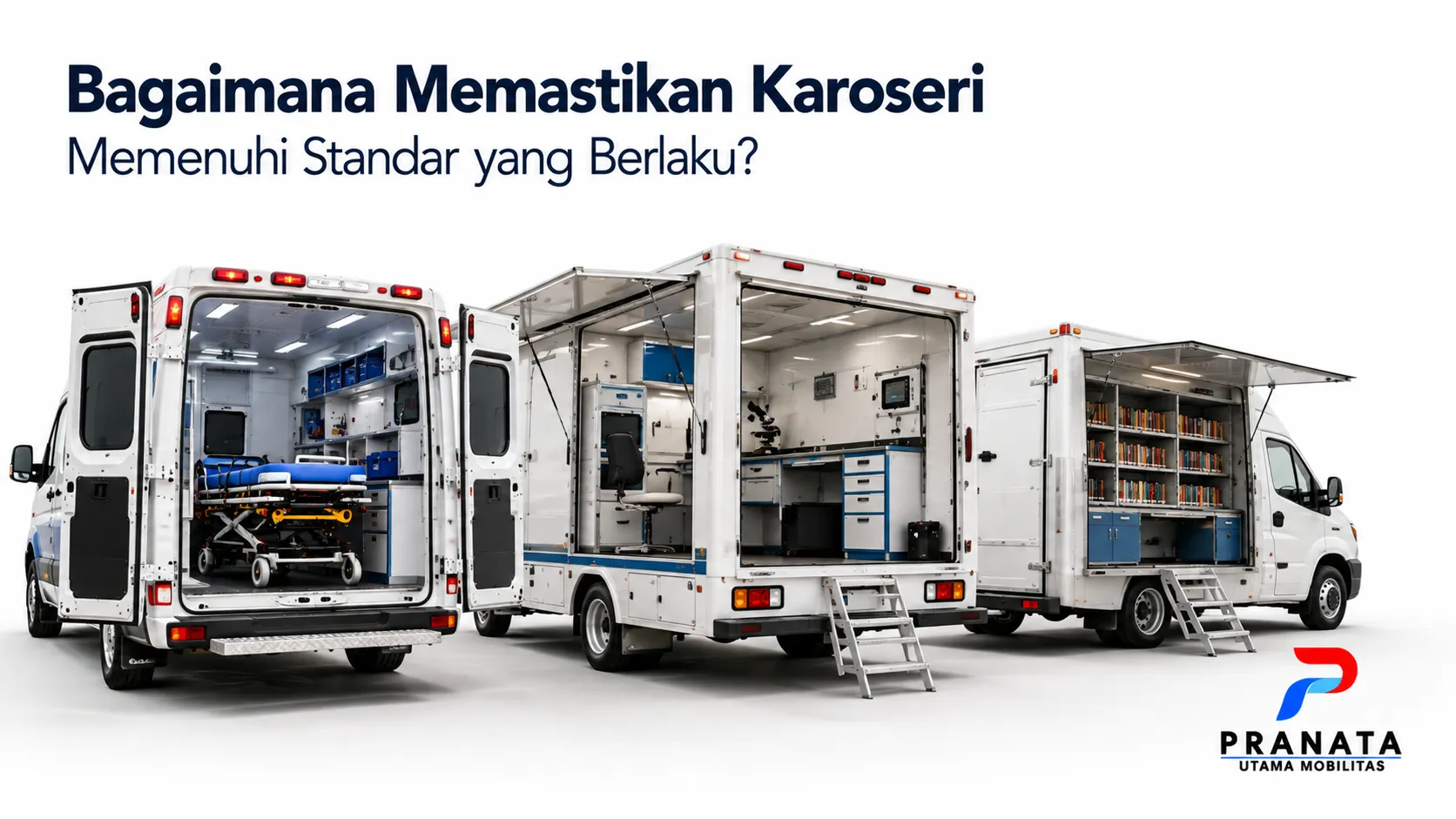 Kendaraan karoseri khusus yang memenuhi standar pelayanan publik.