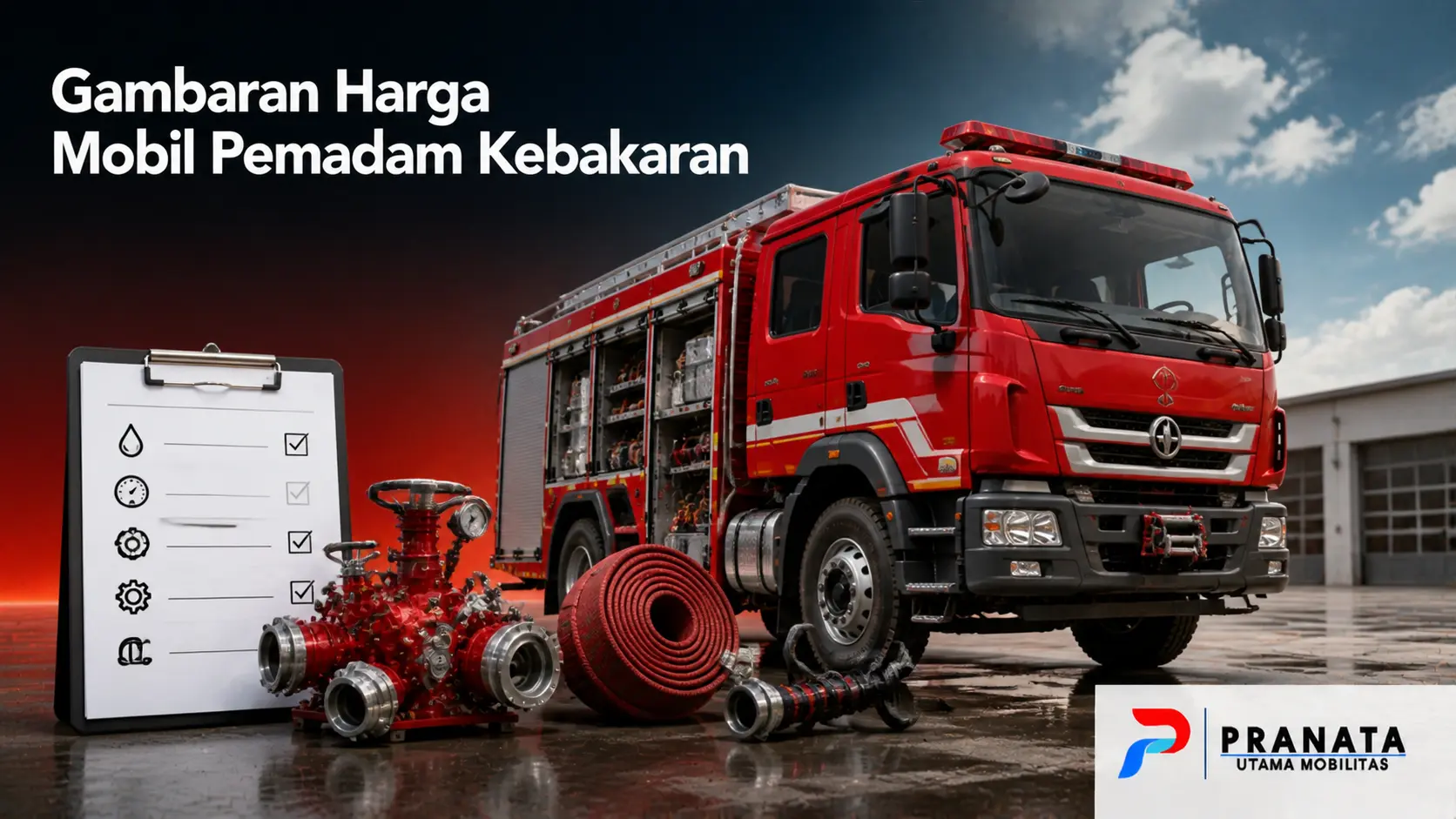 Harga Mobil Pemadam Kebakaran Terbaru dengan Spesifikasi Chassis Tangki Pompa dan Perlengkapan Pemadaman