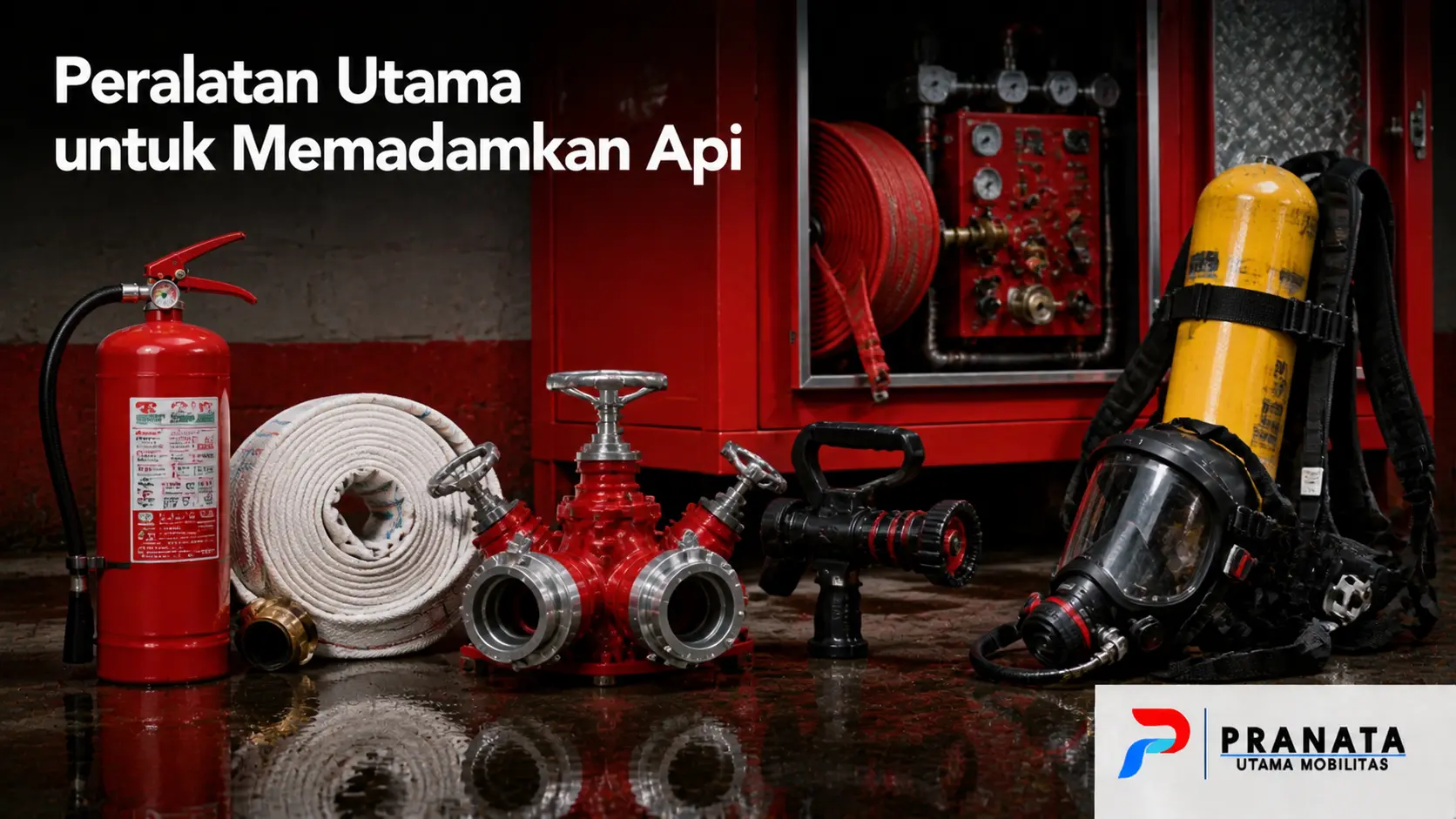 Peralatan Pemadam Kebakaran Beserta Fungsinya Seperti APAR Fire Hose Nozzle Fire Pump dan Breathing Apparatus