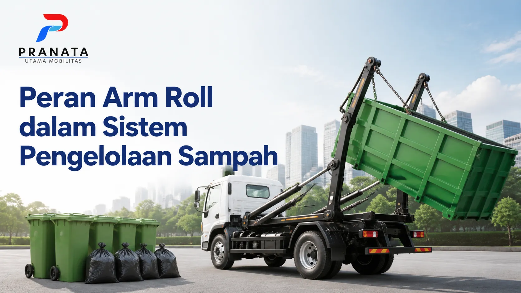 Karoseri Kementerian Inaproc untuk arm roll dalam sistem pengelolaan sampah instansi pemerintah