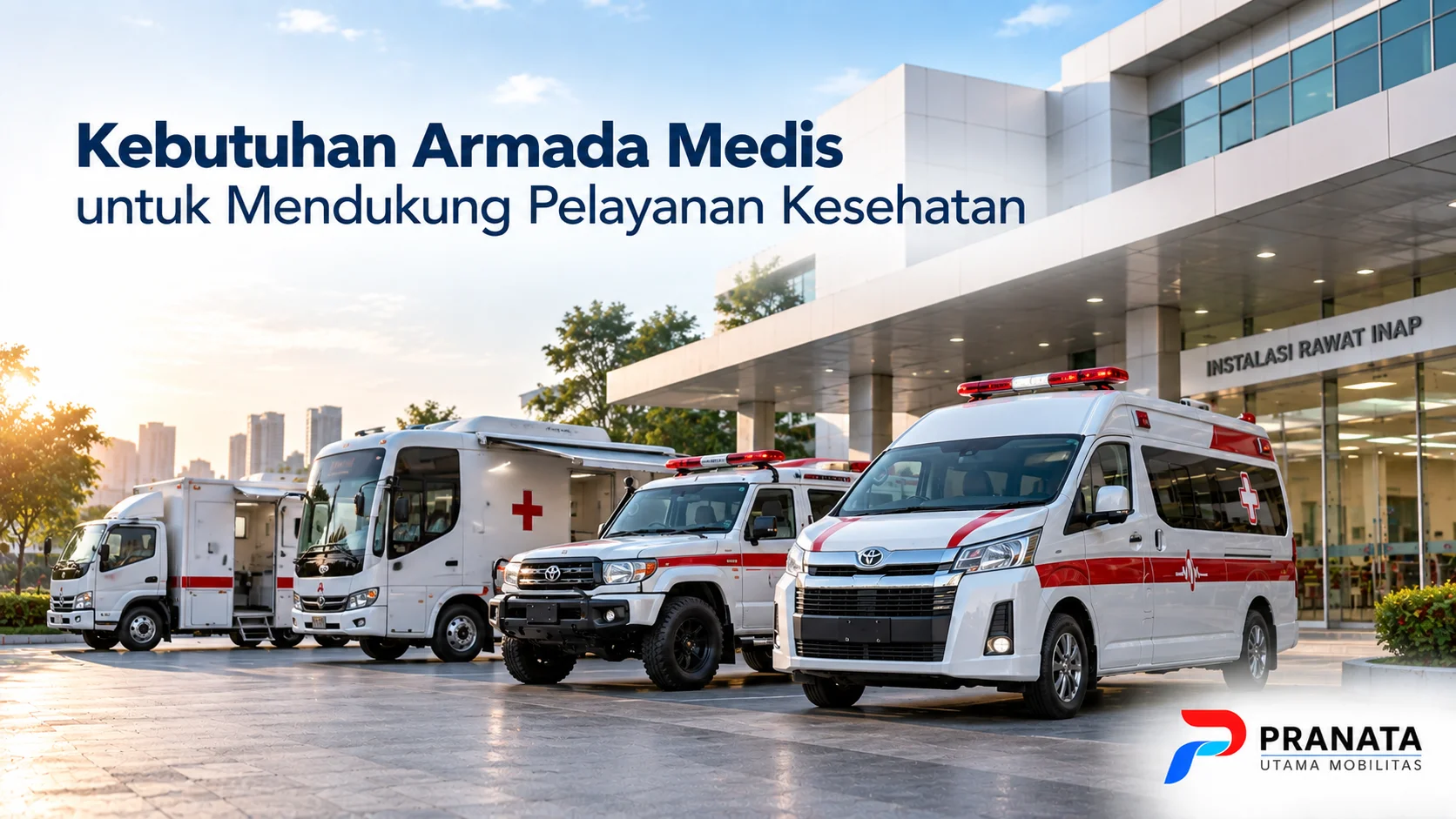 Armada medis untuk mendukung pelayanan kesehatan instansi.