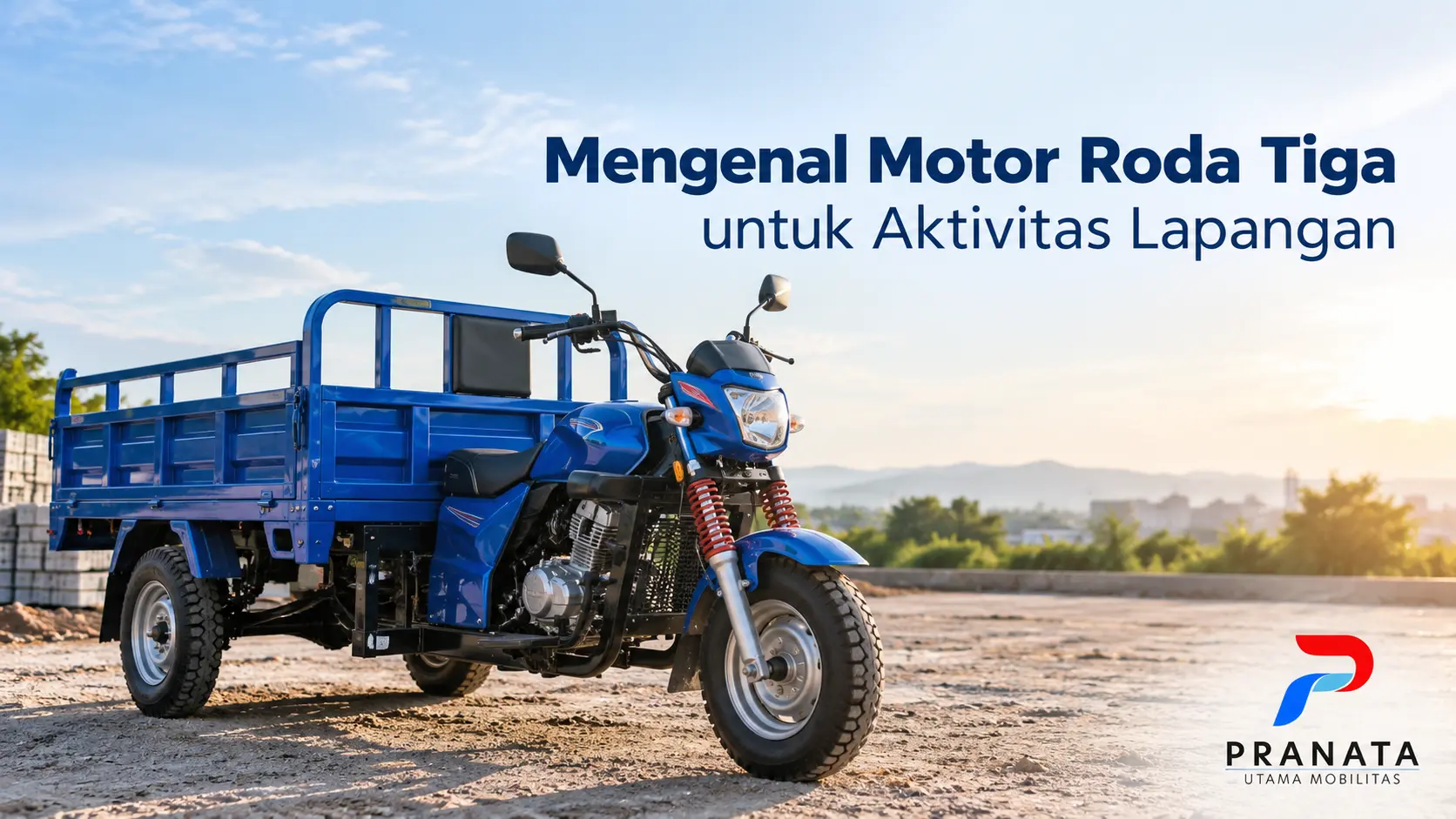 Motor roda tiga untuk aktivitas lapangan