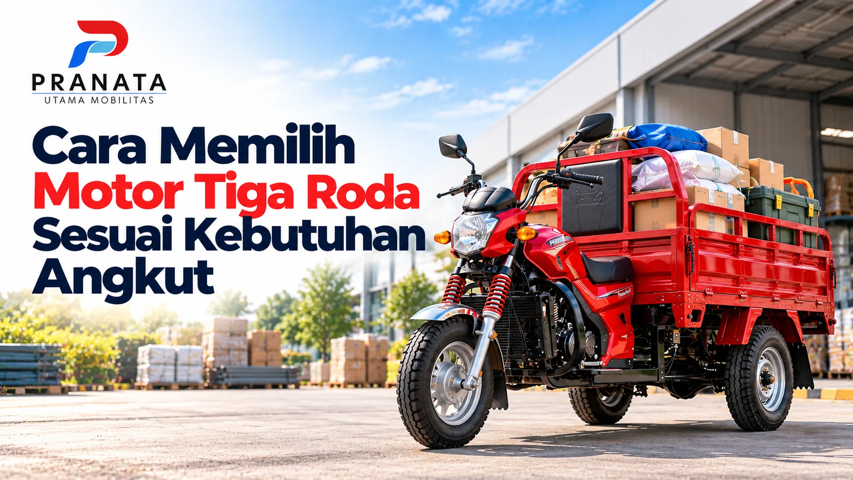 Roda Tiga Niaga Powerace TKDN untuk kebutuhan angkut barang dan operasional instansi.