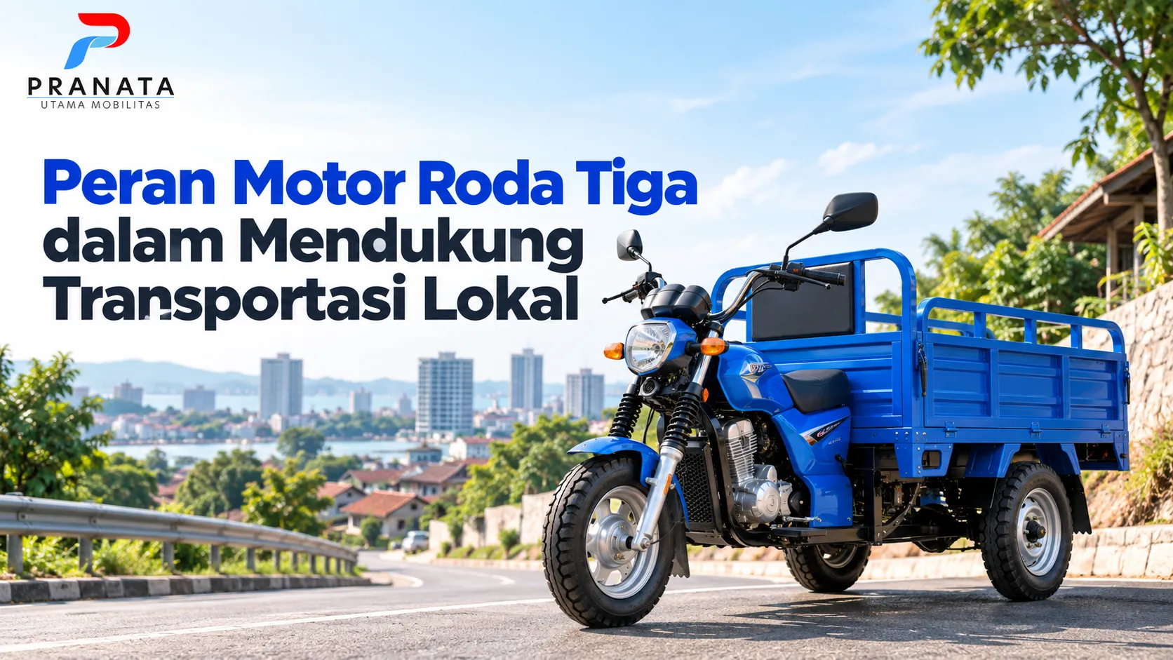 Modifikasi Kendaraan Khusus Inaproc pada motor roda tiga untuk transportasi lokal