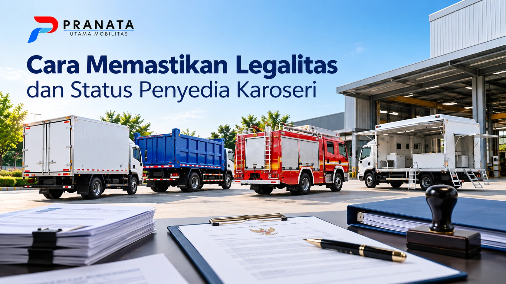 Cara memastikan legalitas dan status penyedia karoseri melalui pemeriksaan dokumen resmi dan fasilitas produksi kendaraan khusus Pranata Utama Mobilitas.
