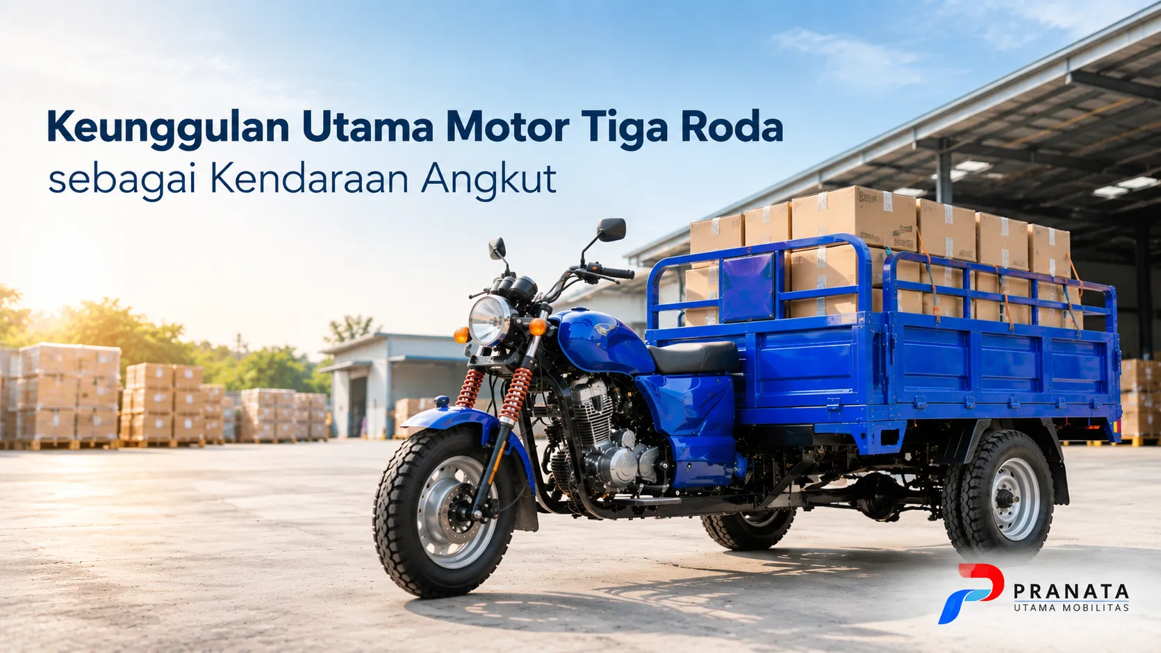 Keunggulan motor tiga roda untuk angkut barang