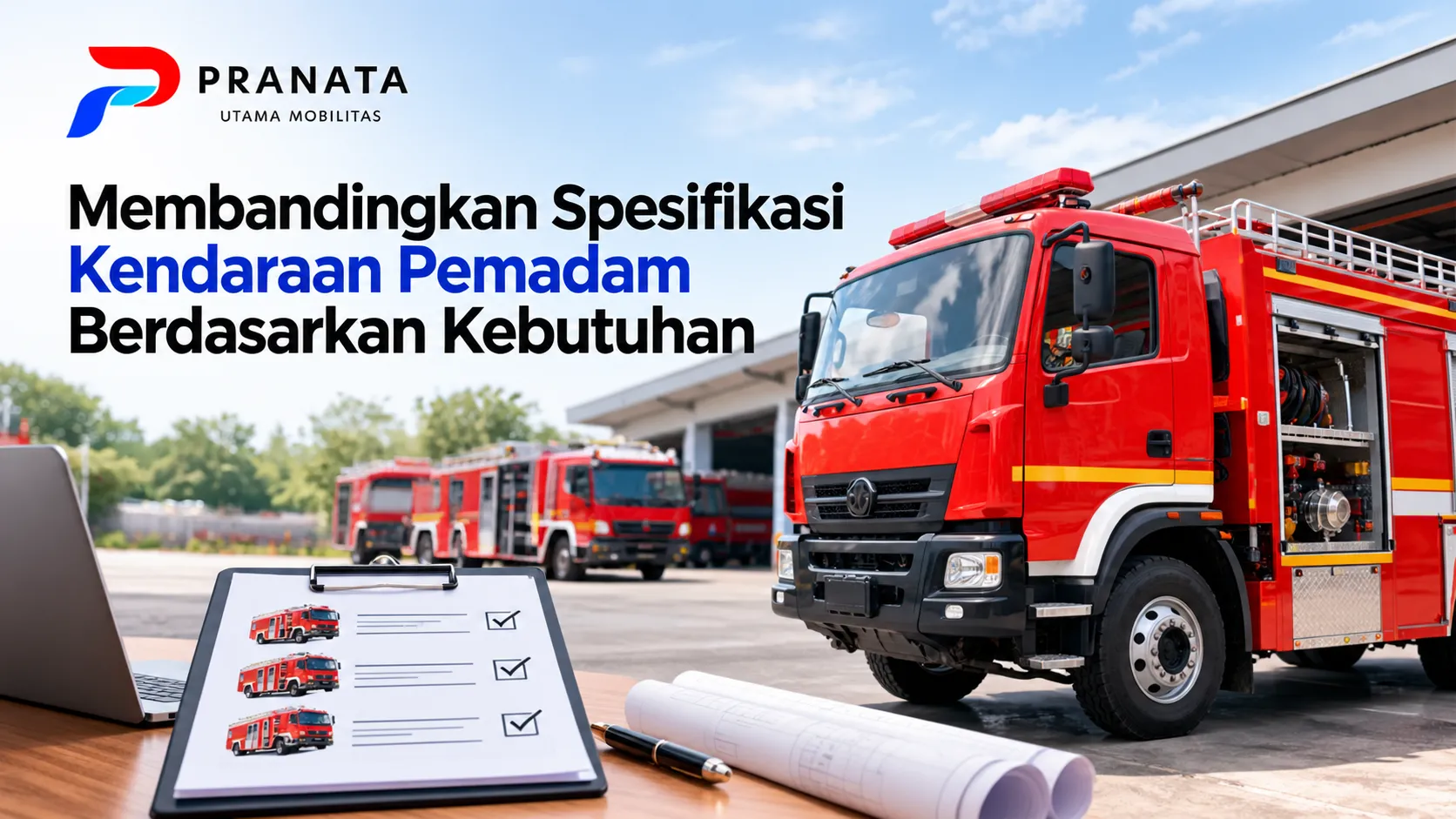 Mobil Damkar LKPP berdasarkan spesifikasi kendaraan dan kebutuhan operasional