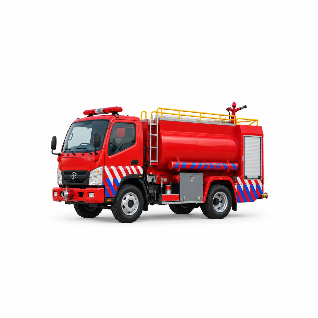Mobil tangki air 10.000 liter dengan tangki anti karat untuk suplai air pemadam kebakaran dan darurat