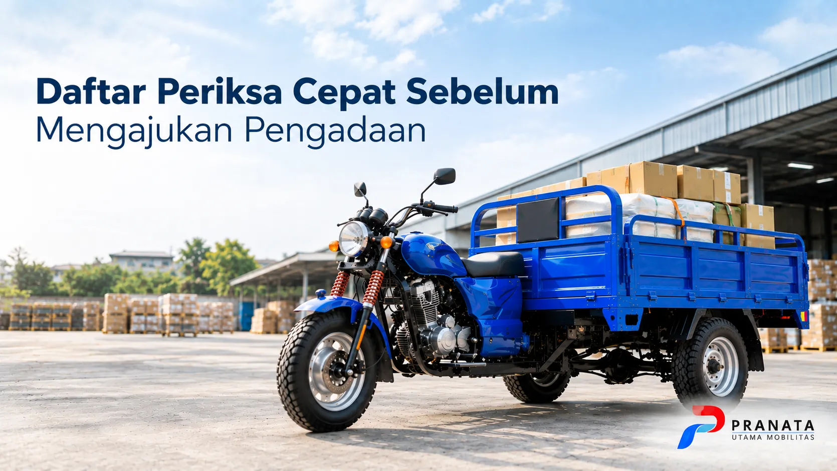 Spesifikasi motor tiga roda operasional